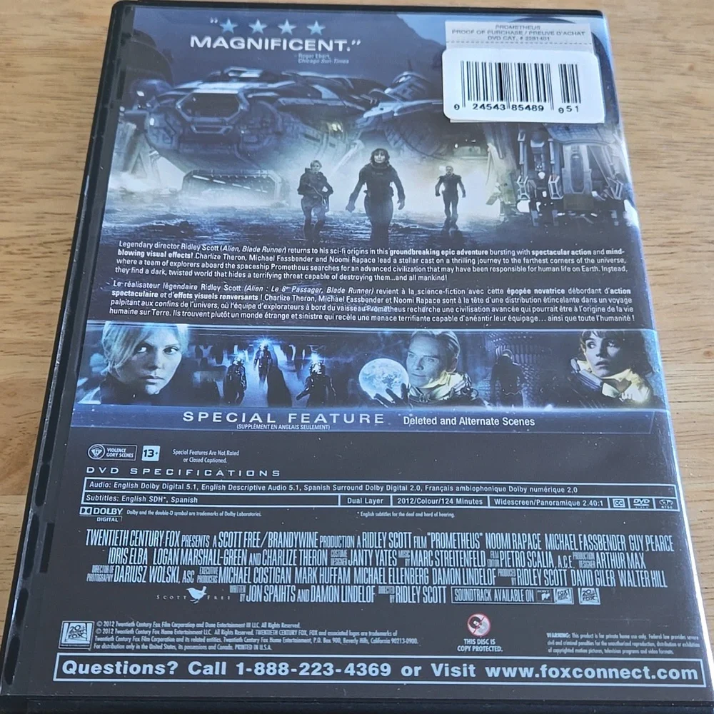 Prometheus DVD - Picture 2 of 3